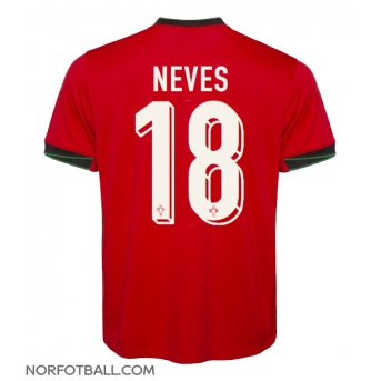 Billige Fotballdrakt Portugal Ruben Neves #18 Replika Hjemmedrakt EM 2024 Kortermet